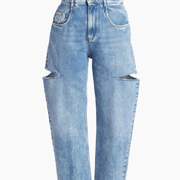 NWT!!! Maison Margiela Wide-Leg Slashed Cut-Out Jeans Size 1 850$ Authen… - Picture 1 of 11